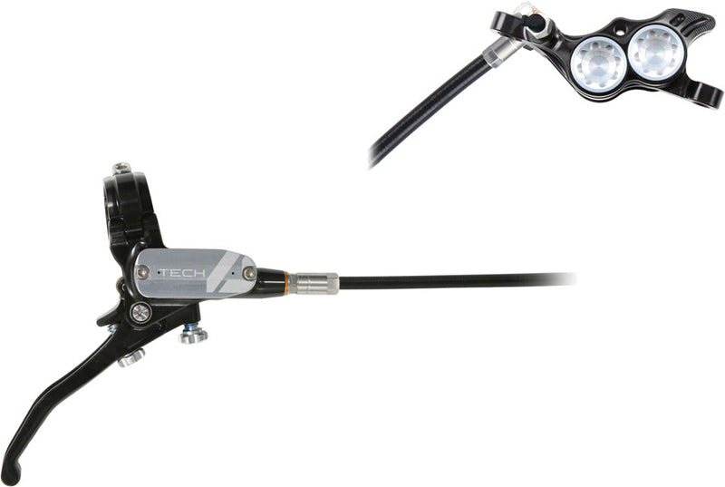 Load image into Gallery viewer, Hope Tech 4 E4 Disc Brake and Lever Set - Rear Hydraulic Post Mount Silver
