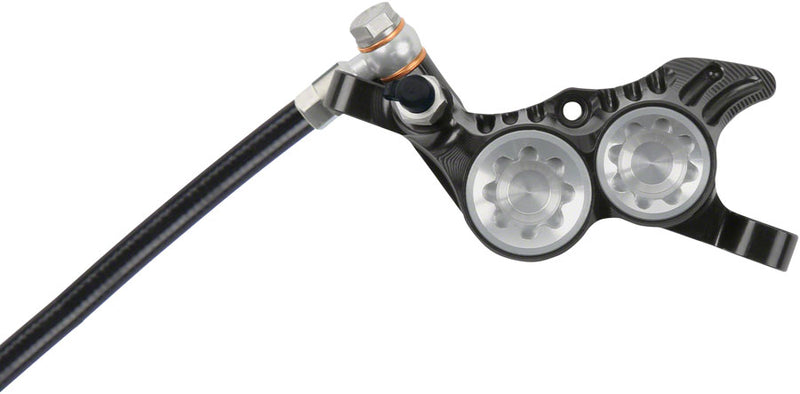 Load image into Gallery viewer, Hope Tech 4 V4 Disc Brake and Lever Set - Front Hydraulic Post Mount Silver
