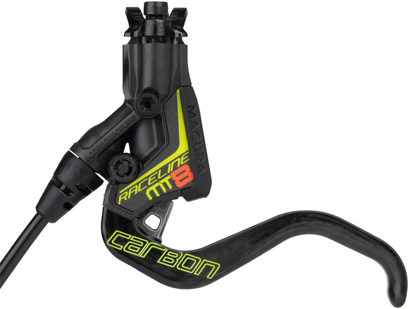 Load image into Gallery viewer, Magura MT8 Raceline Disc Brake Lever - Front Rear Hydraulic Post Mount BLK/Neon YLW
