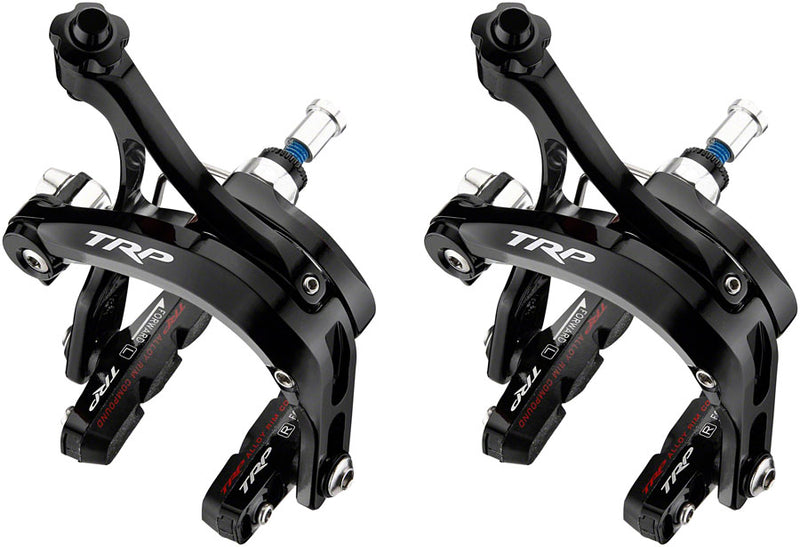 Load image into Gallery viewer, TRP R879 Dual Pivot Road Caliper Brake Set Black
