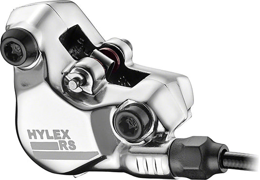 TRP Hylex RS Disc Brake Lever - Left Hand Lever Hydraulic Flat Mount Gum/Silver
