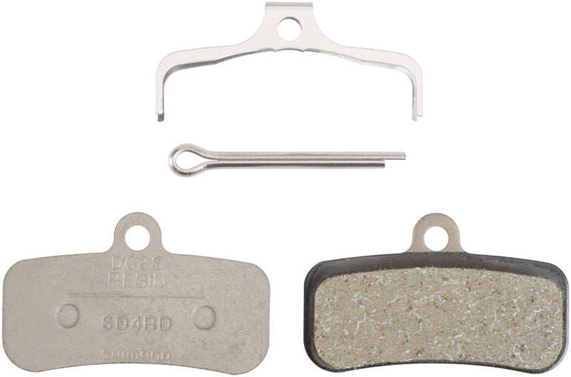 Load image into Gallery viewer, Shimano D03S-RX Disc Brake Pads Springs - Resin Compound Stainless Steel Backplate Box/25 pair
