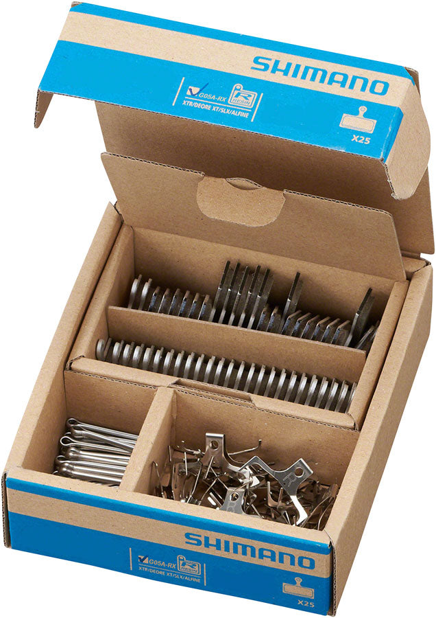 Load image into Gallery viewer, Shimano G05A Disc Brake Pad Spring - Resin Compound Alloy Back Plate Box/25 pair
