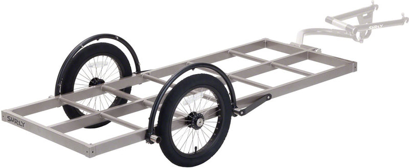 Load image into Gallery viewer, Surly Bill Trailer: Long Bed 16" Wheels Gray
