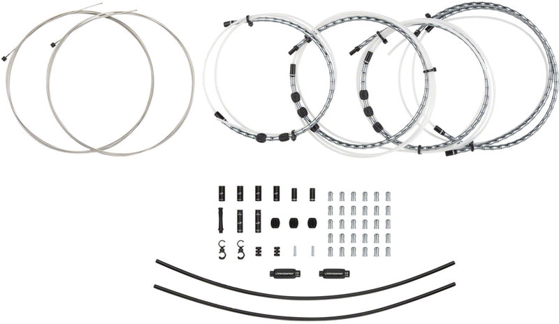 Load image into Gallery viewer, Jagwire 2x Elite Link Shift Cable Kit SRAM/Shimano Polished Ultra-Slick Cables Ltd. Gray
