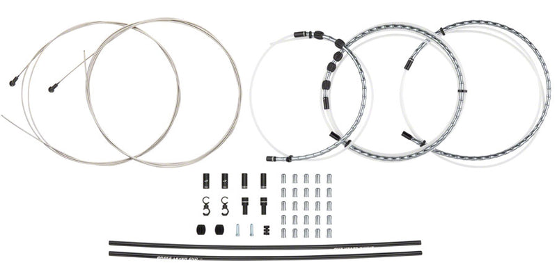 Load image into Gallery viewer, Jagwire Road Elite Link Brake Cable Kit SRAM/Shimano Ultra-Slick Uncoated Cables Ltd. Gray
