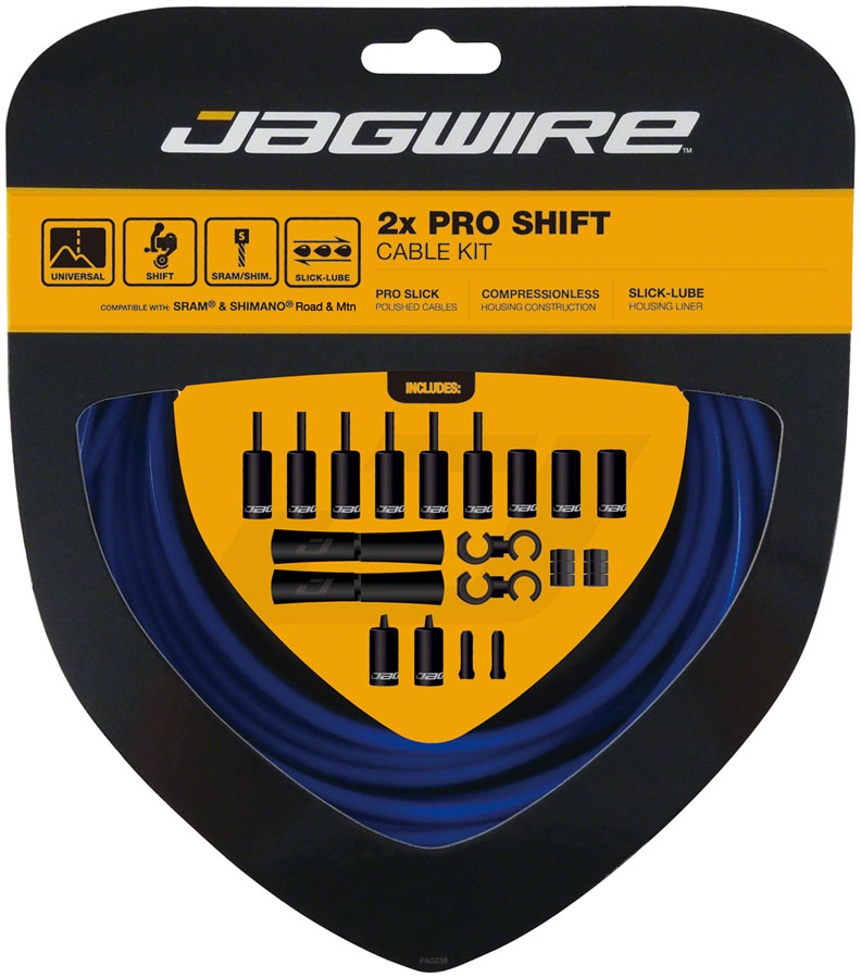 Load image into Gallery viewer, Jagwire Pro Shift Kit Road/Mountain SRAM/Shimano SID Blue
