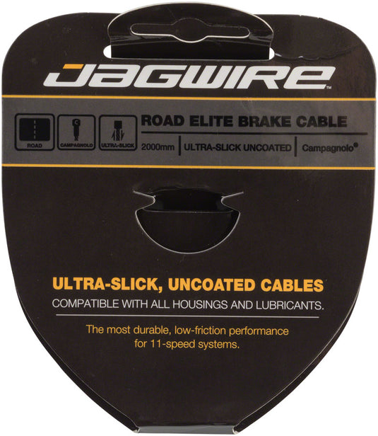 Jagwire Elite Ultra-Slick Brake Cable 1.5x2000mm Polished Slick Stainless Campagnolo