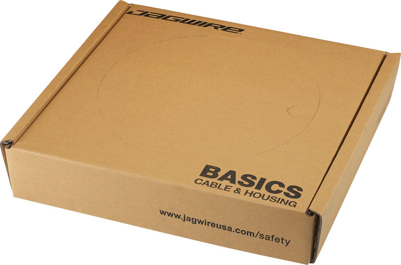 Load image into Gallery viewer, Jagwire Basics Derailleur Housing - 4mm 200M Shop Box with End Caps Black
