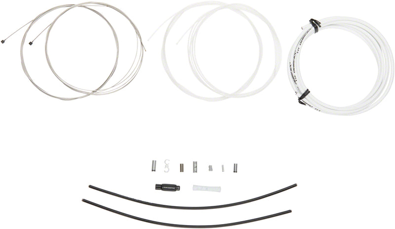 Load image into Gallery viewer, Jagwire Elite Sealed Shift Cable Kit - SRAM/Shimano Ultra-Slick Uncoated Cables White

