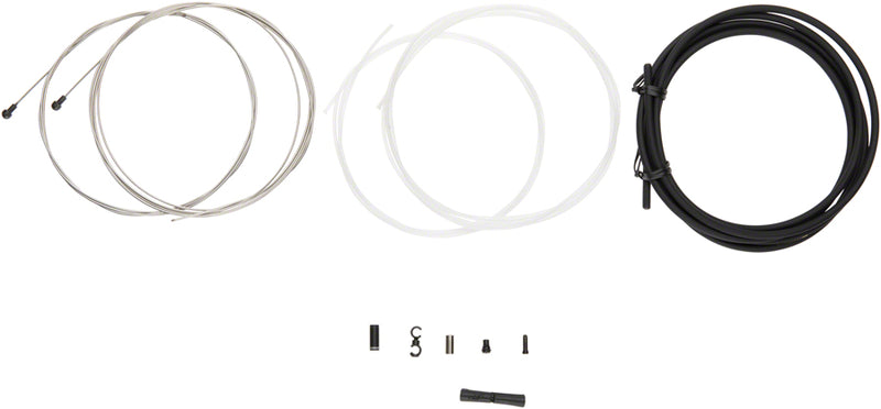 Load image into Gallery viewer, Jagwire Road Elite Sealed Brake Cable Kit - SRAM/Shimano Ultra-Slick Uncoated Cables BLK

