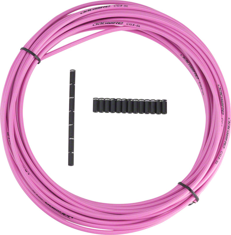 Load image into Gallery viewer, Jagwire 5mm Sport Brake Housing with Slick-Lube Liner 10M Roll Pink
