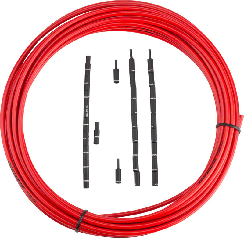 Load image into Gallery viewer, Jagwire 5mm Pro Compressionless Brake Housing Slick-Lube Liner 10M Roll Red
