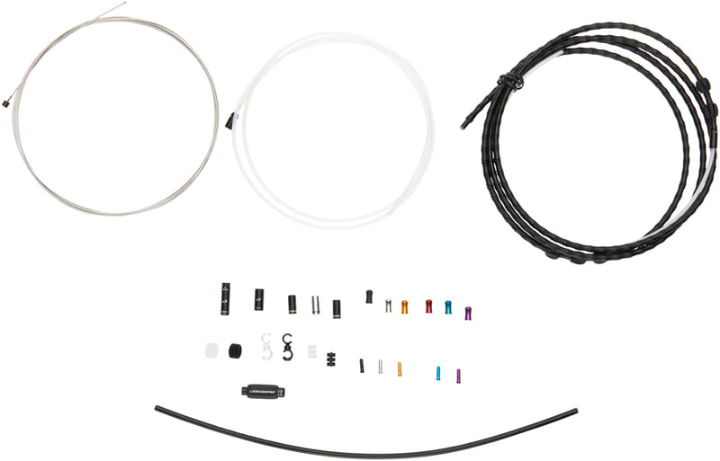 Load image into Gallery viewer, Jagwire 1x Elite Link Shift Cable Kit SRAM/Shimano Polished Ultra-Slick Cable BLK
