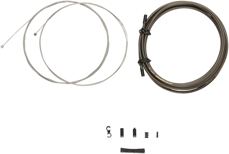 Load image into Gallery viewer, Jagwire 2x Sport Shift Cable Kit SRAM/Shimano Carbon Silver
