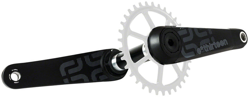 Load image into Gallery viewer, e*thirteen TRS Race Carbon Crankset - 175mm 73mm 30mm Spindle e-thirteen P3 Connect Interface BLK

