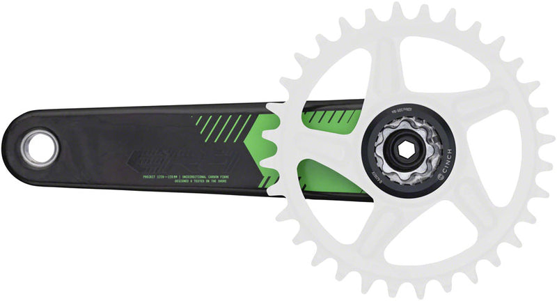 Load image into Gallery viewer, RaceFace ERA Crankset - 175mm Direct Mount 136mm Spindle CINCH Interface Carbon Green
