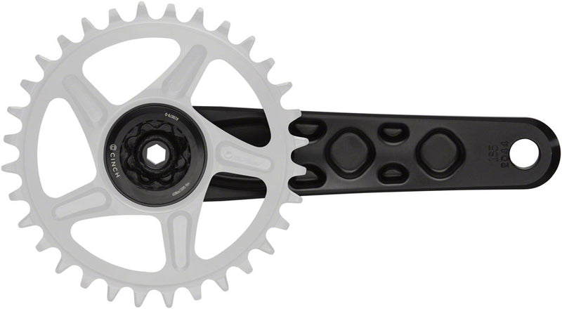 Load image into Gallery viewer, RaceFace Turbine Crankset - 160mm Direct Mount 143mm Spindle CINCH Interface 7050 Aluminum BLK
