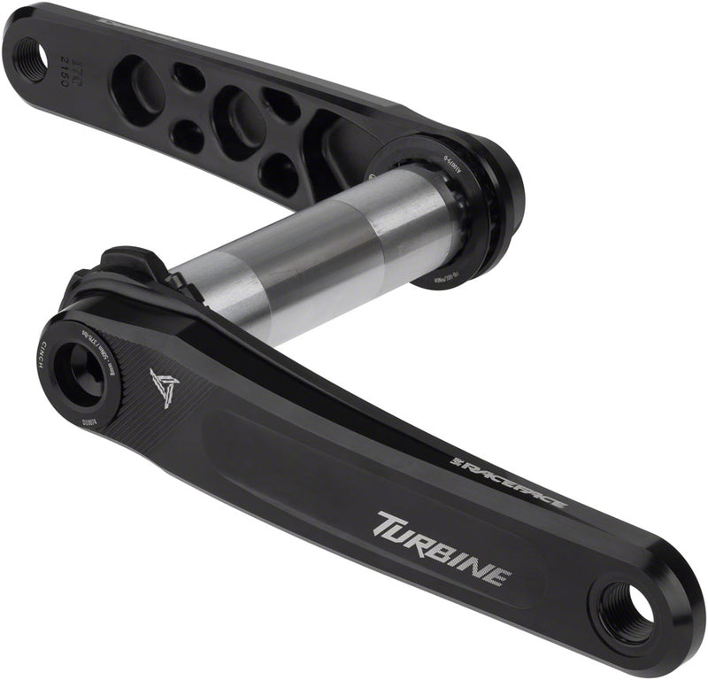 Load image into Gallery viewer, RaceFace Turbine Crankset - 175mm Direct Mount 143mm Spindle CINCH Interface 7050 Aluminum BLK
