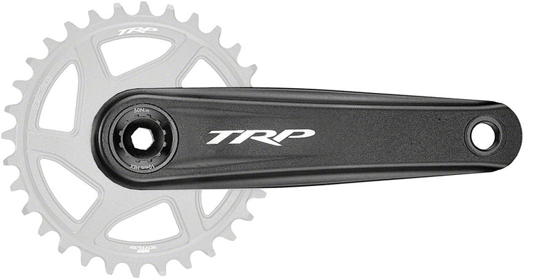 Load image into Gallery viewer, TRP CK-8050 Crankset - 175mm 12-Speed For 68/73mm Frame BB DM CINCH Chainring Interface 30mm Spindle Sandblasted BLK
