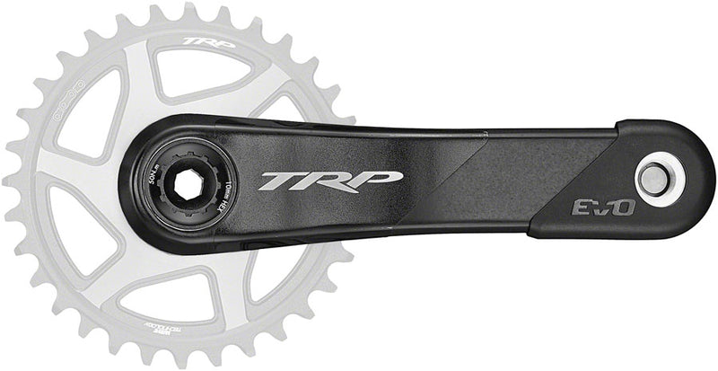 Load image into Gallery viewer, TRP CK-9050 EVO Crankset - 165mm 12-Speed For 68/73mm Frame BB DM CINCH Chainring Interface 30mm Spindle Carbon BLK/Silver
