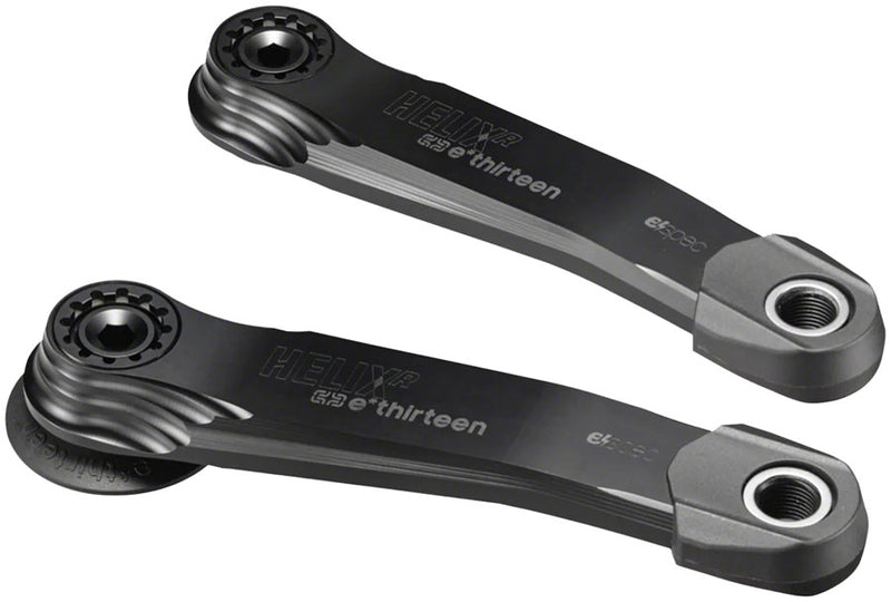 Load image into Gallery viewer, e*thirteen Helix Race Alloy e*spec Crank Arm Set - BOSCH Gen4-Brose S Mag-TQ HPR50 26.5mm Offset 165mm Self Extractor BLK
