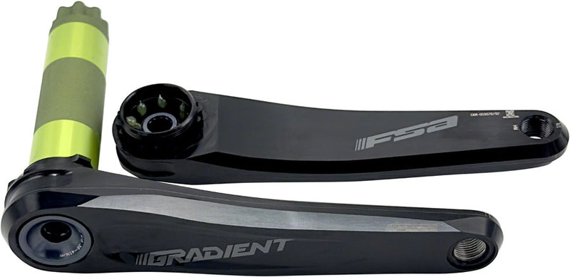 Load image into Gallery viewer, Full Speed Ahead Gradient Modular 1x Crankset - 165mm Fits Shimano SRAM 11/12-Speed Drivetrains 30mm BB392EVO Spindle BLK

