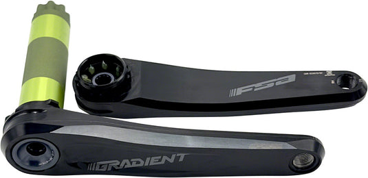 Full Speed Ahead Gradient Modular 1x Crankset - 165mm Fits Shimano SRAM 11/12-Speed Drivetrains 30mm BB392EVO Spindle BLK