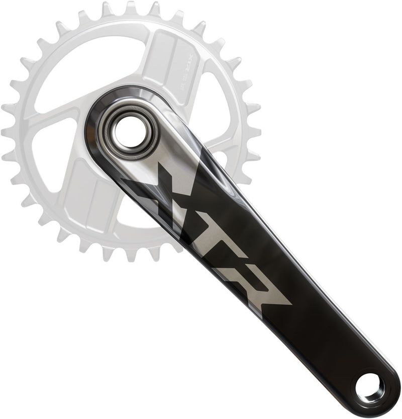 Load image into Gallery viewer, Shimano XTR FC-9200 XC Crankset - 165mm 12-Speed 1x Direct Mount Hollowtech II Hollow-Forged Crankarms BLK/Silver
