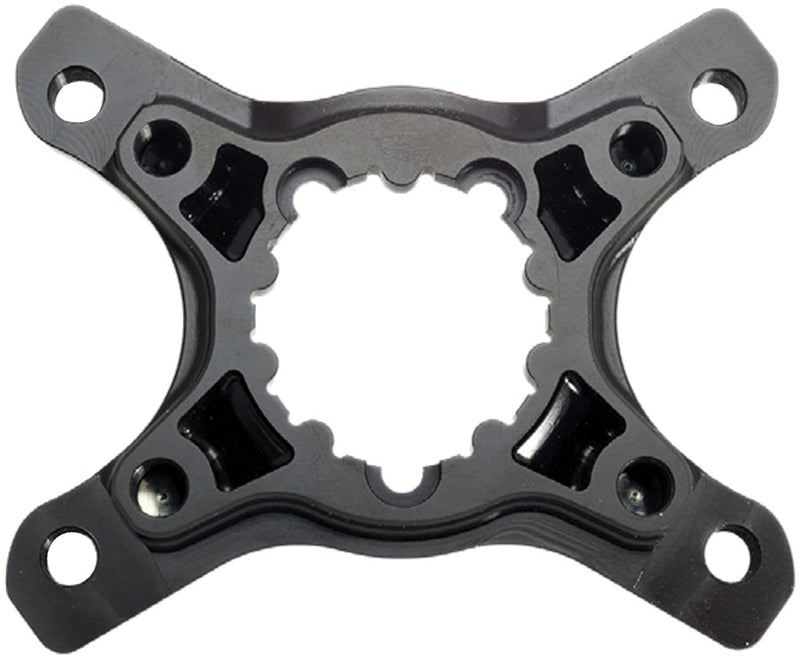 Load image into Gallery viewer, Cane Creek eeWings Chainring Spider - 4-Bolt 110 80 Asymmetric BCD CC 3-Bolt Mount Type Shimano GRX 1x 2x System Only BLK
