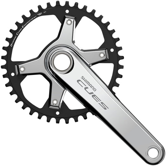 Shimano CUES FC-U6030-1 Crankset - 172.5mm 9/10/11-Speed 40t Asymmetric 110 BCD Silver