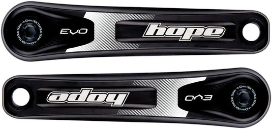 Hope Evo Fat Bike Crankset - 170mm Direct Mount 30mm Spindle For 190/197mm Rear Spacing BLK
