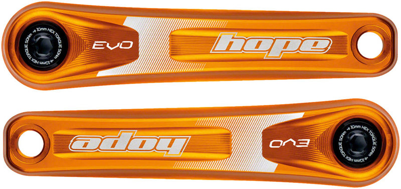 Load image into Gallery viewer, Hope Evo Crankset - 175mm Direct Mount 30mm Spindle For 135/142/141/148mm Rear Spacing Orange
