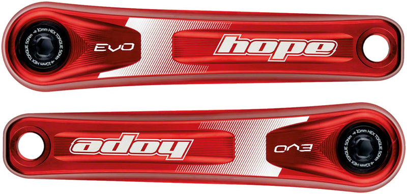 Load image into Gallery viewer, Hope Evo Crankset - 175mm Direct Mount 30mm Spindle For 135/142/141/148mm Rear Spacing Red
