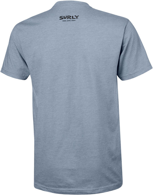 Surly Skullet Short Sleeve T-Shirt - Unisex Slate Blue Large