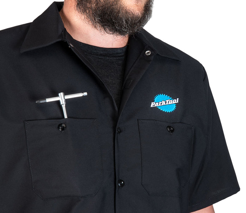 Load image into Gallery viewer, Park Tool MS-3 Mechanic Shirt Black - Large
