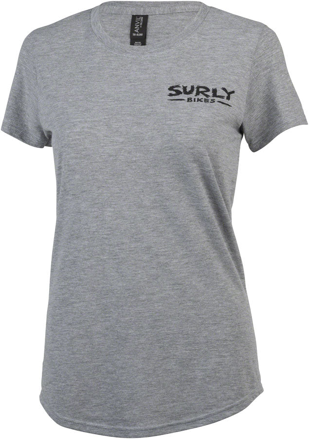 Load image into Gallery viewer, Surly The Ultimate Frisbee Womens T-Shirt - Gray Medium
