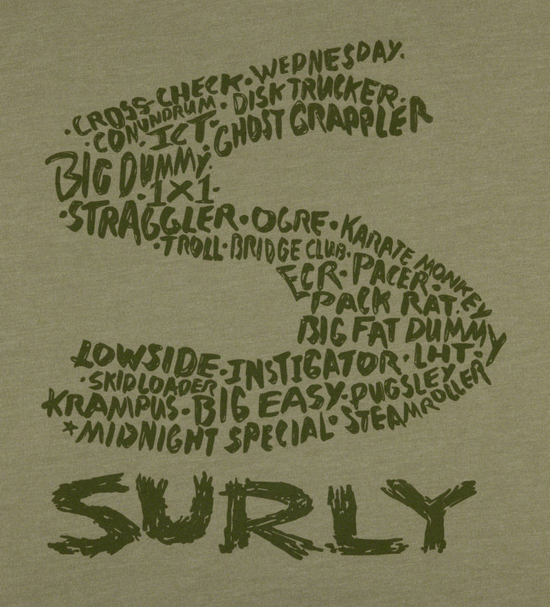 Load image into Gallery viewer, Surly Steel Consortium Men's T-Shirt - Light Olive Small
