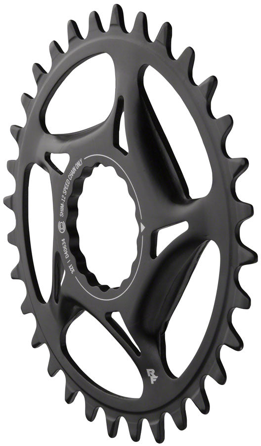 Load image into Gallery viewer, RaceFace Narrow Wide Direct Mount CINCH Steel Chainring - Shimano 12-Speed requires Hyperglide+ compatible chain 32t BLK
