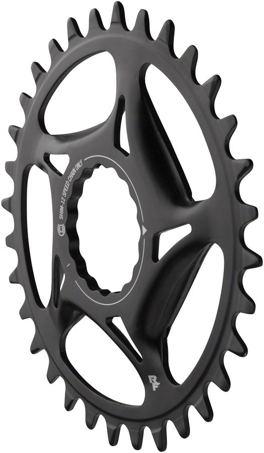Load image into Gallery viewer, RaceFace Narrow Wide Direct Mount CINCH Steel Chainring - Shimano 12-Speed requires Hyperglide+ compatible chain 34t BLK
