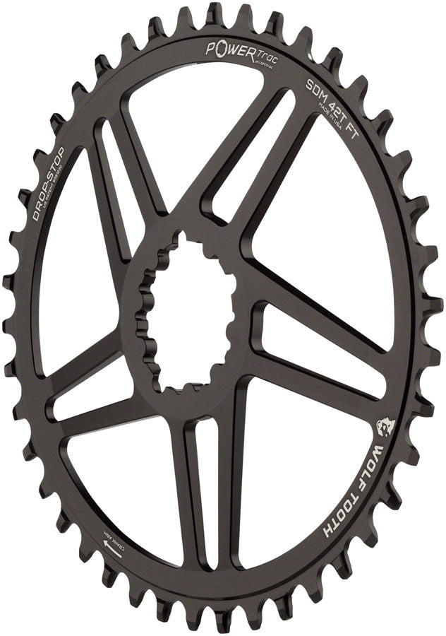Load image into Gallery viewer, Wolf Tooth Elliptical Direct Mount Chainring - 40t SRAM Direct Mount 6mm Offset Drop-Stop B Flattop Compatible BLK
