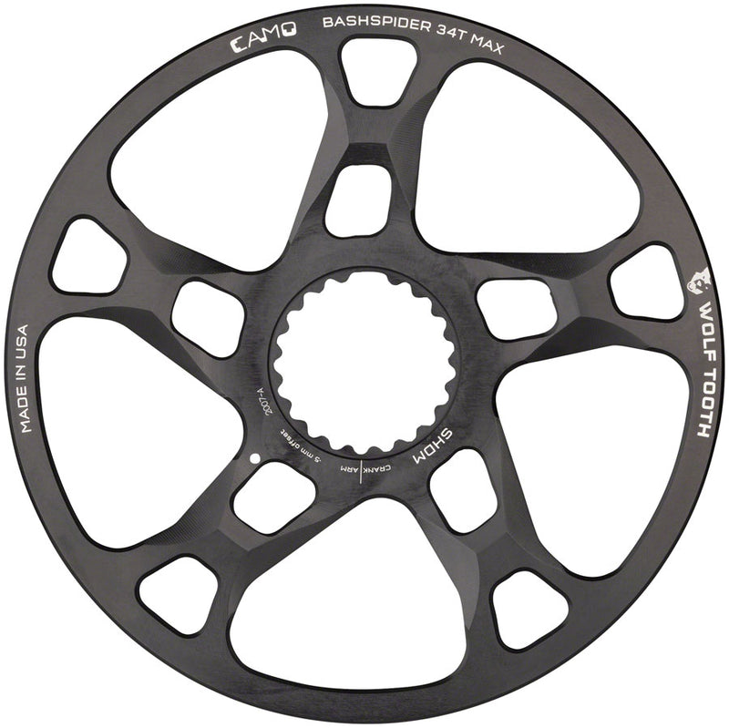 Load image into Gallery viewer, Wolf Tooth CAMO BashSpider for Shimano - M5 Boost 52mm Chainline 3mm Offset
