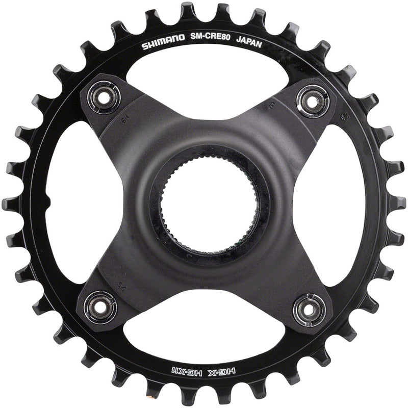 Load image into Gallery viewer, Shimano STEPS SM-CRE80 eBike Chainring - 34t 56.5mm Chainline Without Chainguide BLK
