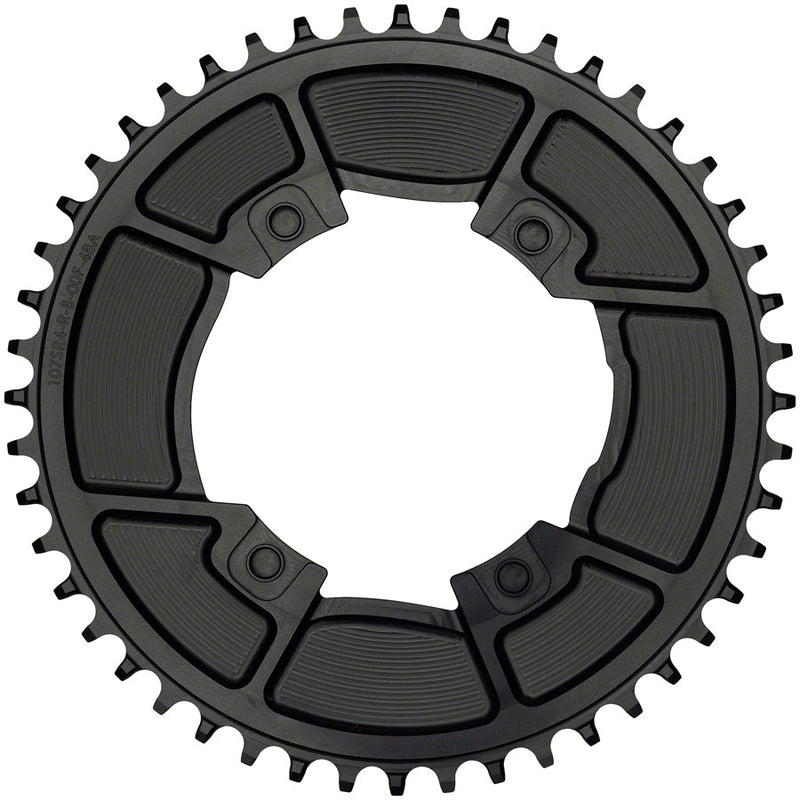 Load image into Gallery viewer, Wolf Tooth Aero 107 BCD Chainring - 48t Optimized SRAM Eagle Flaptop Chains Drop-Stop B BLK
