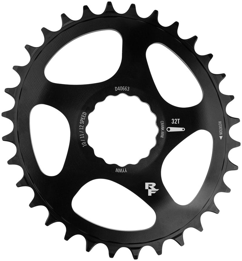 Load image into Gallery viewer, RaceFace Narrow Wide Oval Chainring: Direct Mount CINCH 28t Black
