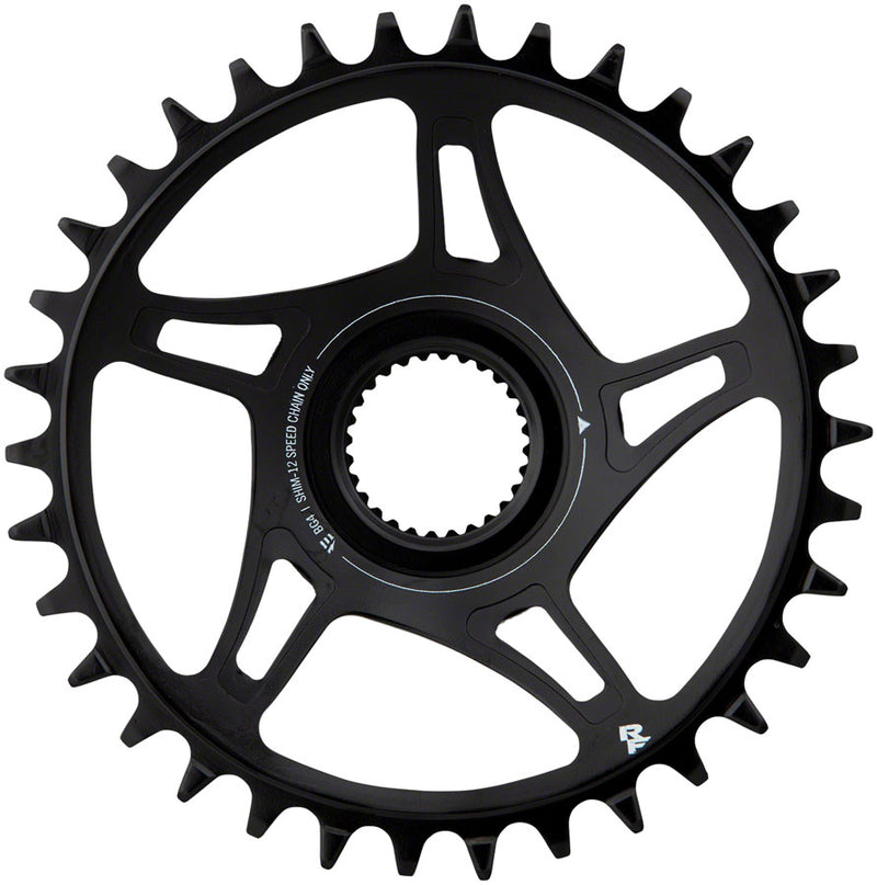 Load image into Gallery viewer, RaceFace Bosch G4 Direct Mount Hyperglide+ eMTB Chainring 55mm Chainline - 36t Steel Requires Shimano 12-speed HG+ Chain BLK
