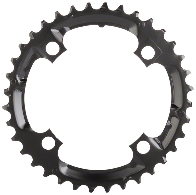 Load image into Gallery viewer, Shimano Deore M590 Chainring - 36t 104 BCD 4-Bolt 9-Speed Black
