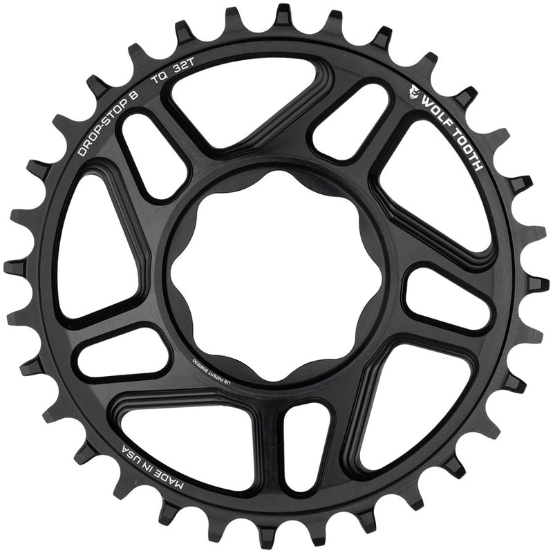 Load image into Gallery viewer, Wolf Tooth Trek TQ Direct Mount Chainring - Drop-Stop B 30T Black
