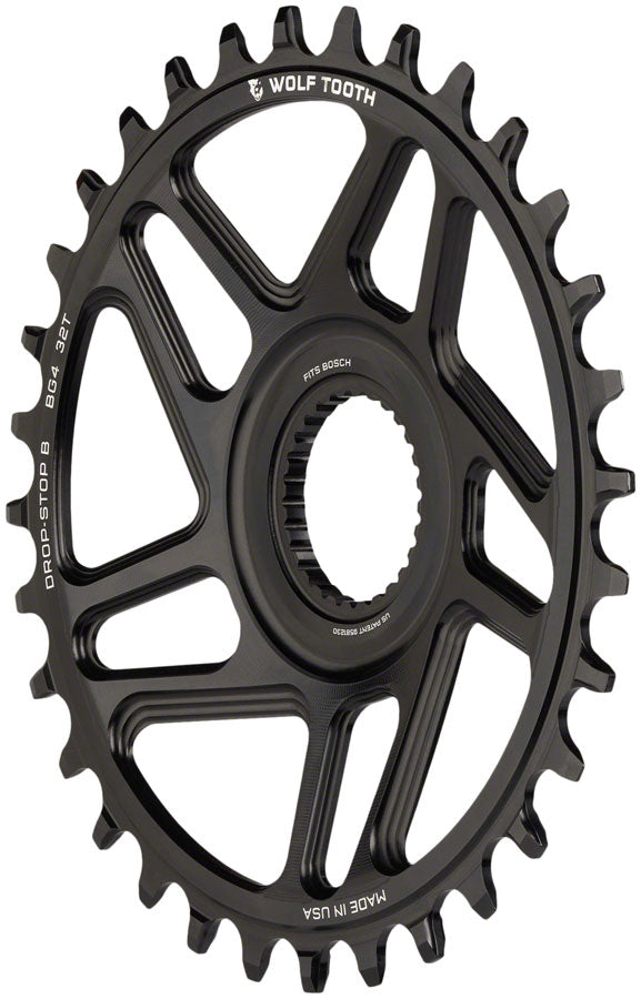 Load image into Gallery viewer, Wolf Tooth Bosch Gen 4 Direct Mount Chainring - Drop-Stop B 32T Black
