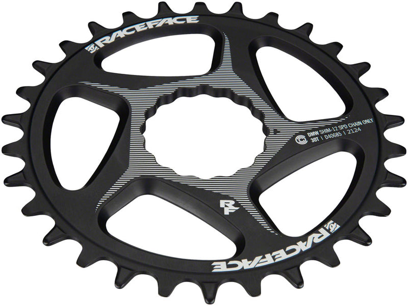 Load image into Gallery viewer, RaceFace Direct Mount Wide Chainring - 30t DM CINCH For Shimano 12-Speed HG+ Compatible Chain BLK
